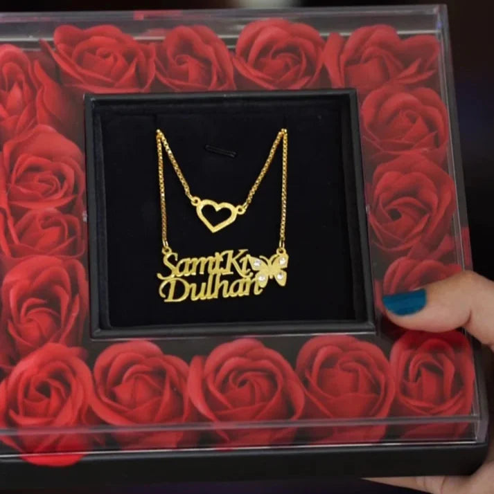 Double Chain Name Necklace