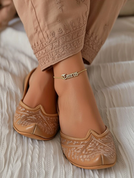 Stylish zodiac sign Anklet Paya for women