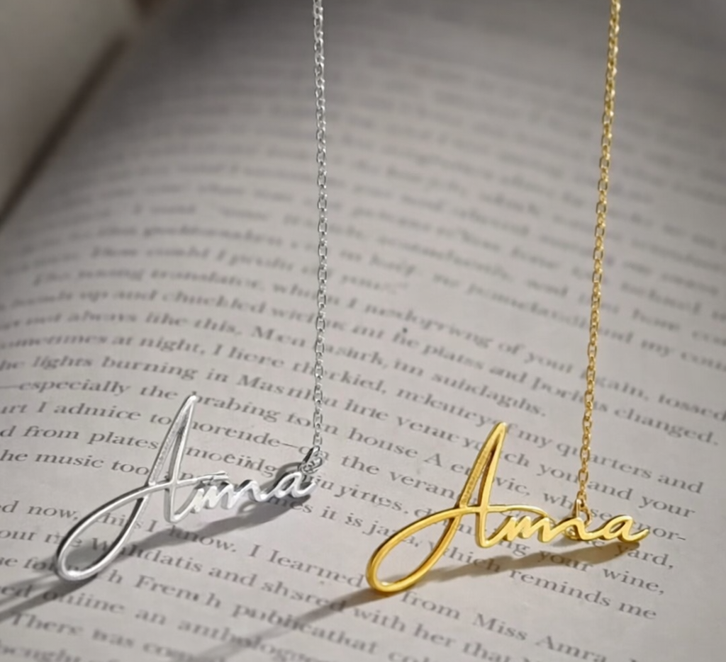 Italian Font necklace