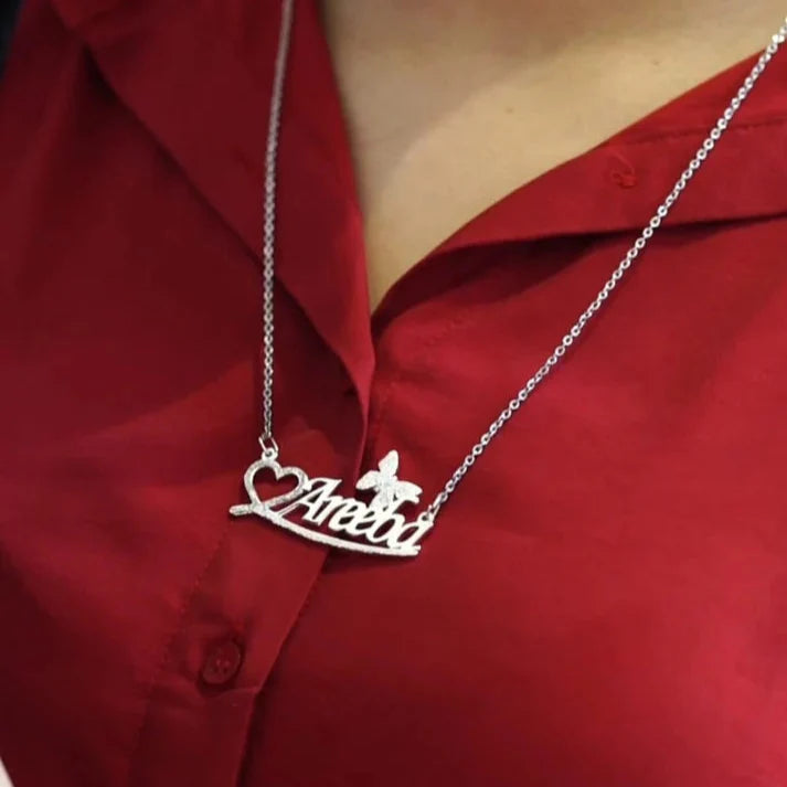 Butterfly Heart Necklace