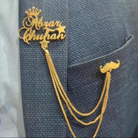 Crown Moch Coat Pin